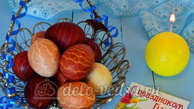 пасхальные яйца в сетку