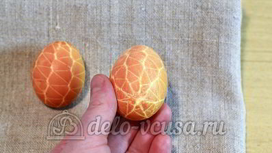 пасхальные яйца в сетку