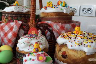 Вкусный пасхальный кулич с цедрой и цукатами