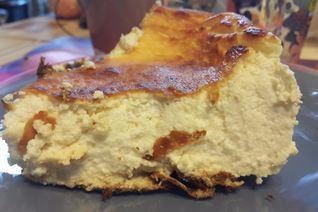 Пудинг из творога с молоком