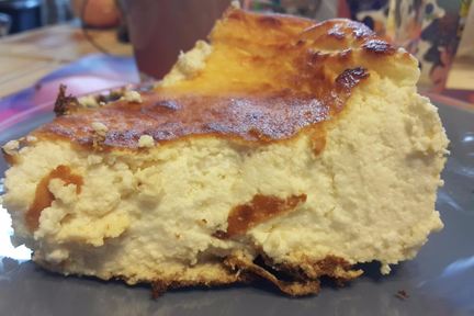 Пудинг из творога с молоком