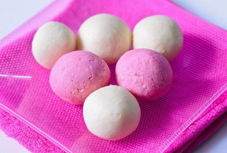 Разноцветные творожные шарики