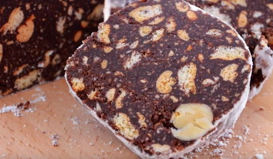 Рецепт шоколадной колбаски