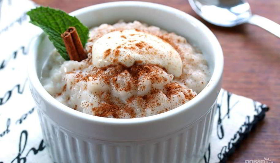 Рецепт сливочного рисового пудинга