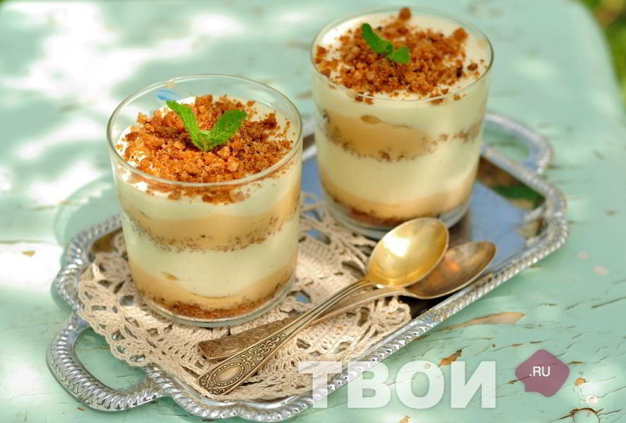 Слоеный десерт Банановый пудинг