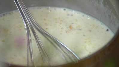 сметанная панна котта с вишневым соусом