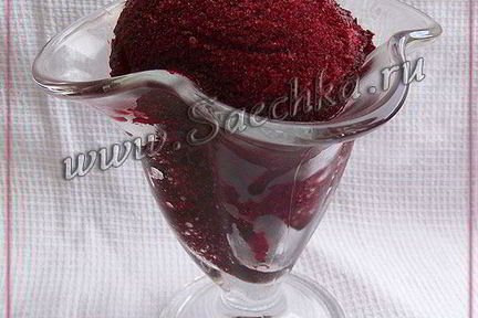 Сорбет с жимолостью