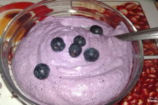 Черничное суфле