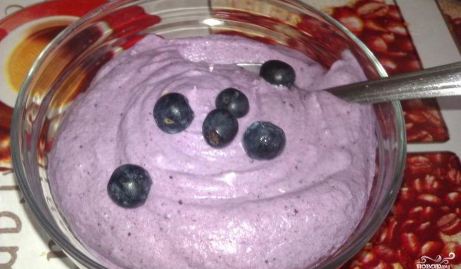 Рецепт черничного суфле