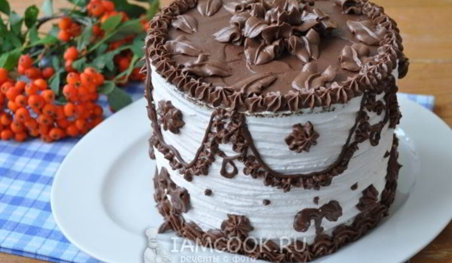 Рецепт черно-белого торт-суфле