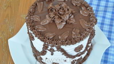 черно-белый торт-суфле