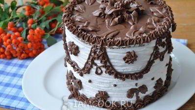 черно-белый торт-суфле