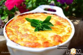 Кабачковое суфле под сырной корочкой