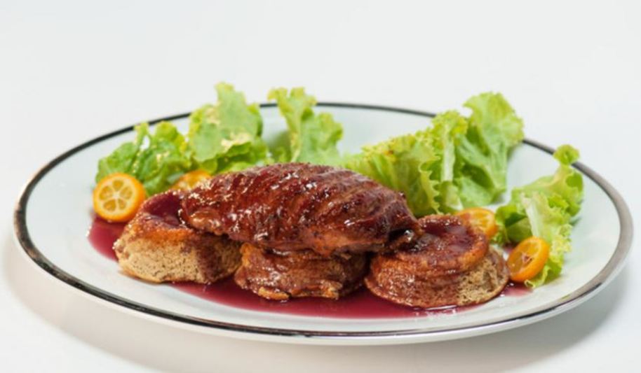 Рецепт копченой утки с яблочным суфле