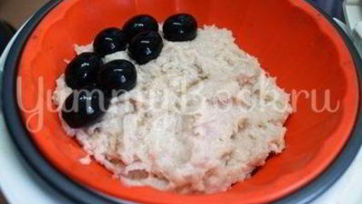 куриное суфле с оливками на пару в мультиварке