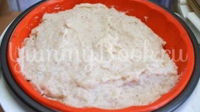 куриное суфле с оливками на пару в мультиварке