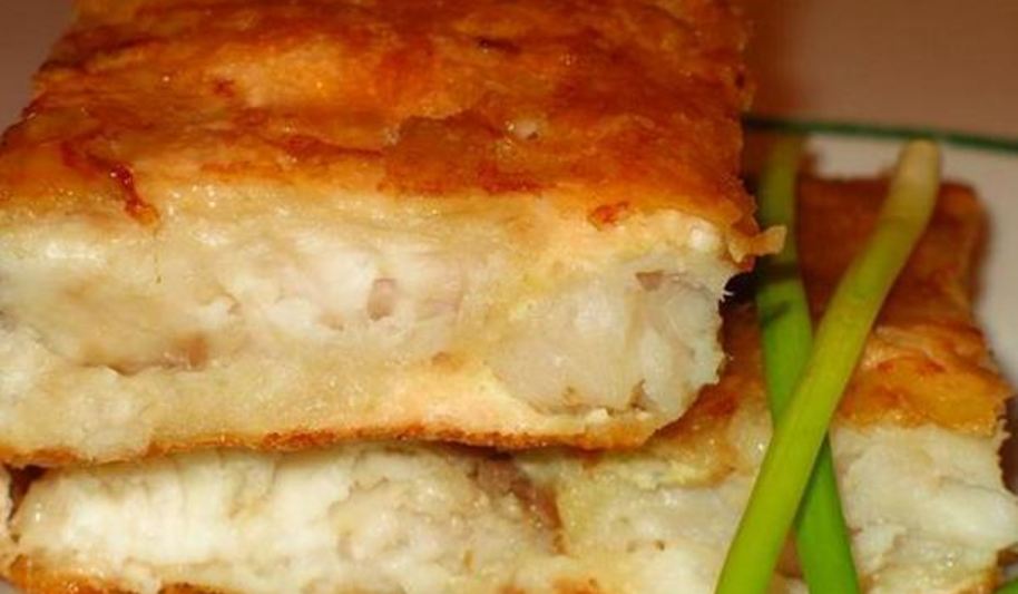 Рецепт нежной рыбы под сырном суфле