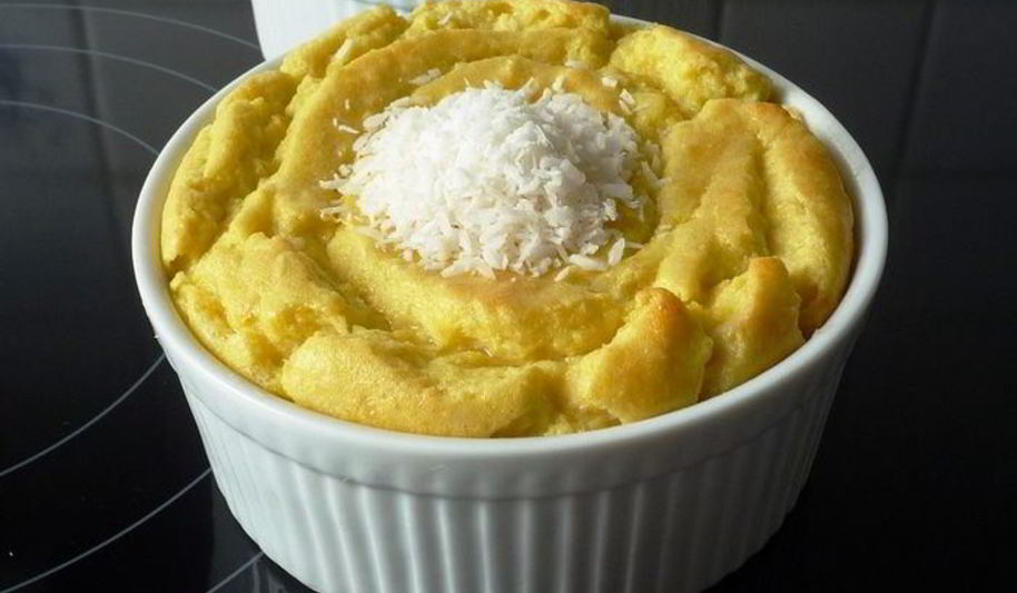 Рецепт нежного мангова-кокосового суфле