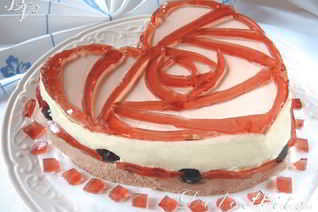 Нежный торт-суфле с вишней