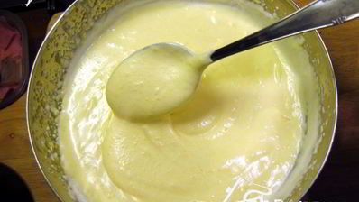 нежный торт-суфле с вишней