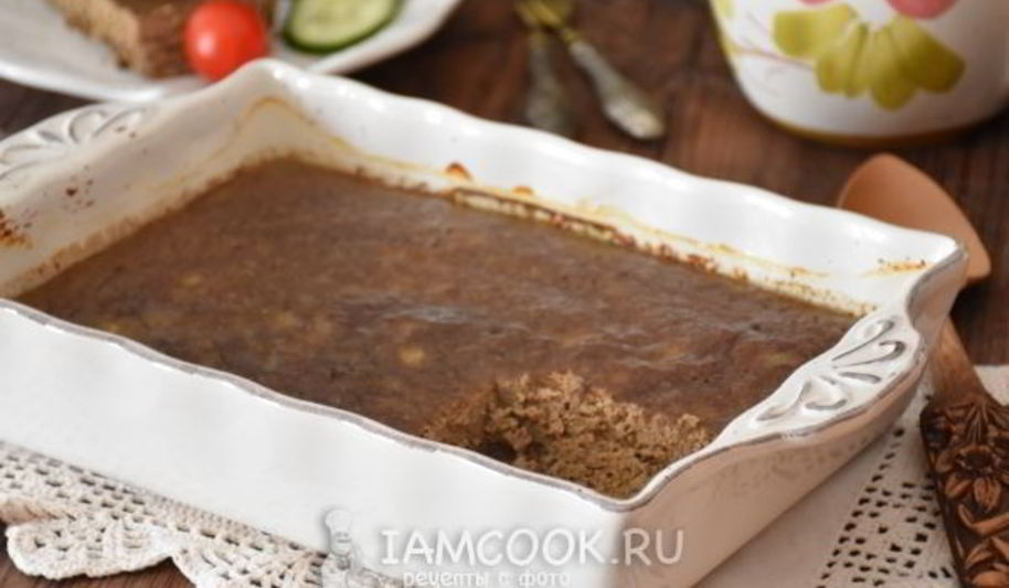 Рецепт печеночного суфле с овощами