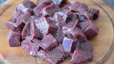 печеночное суфле с овощами