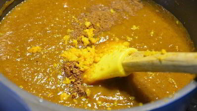 пряное тыквенное суфле с отрубями