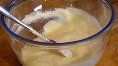 сливочное суфле с красной икрой