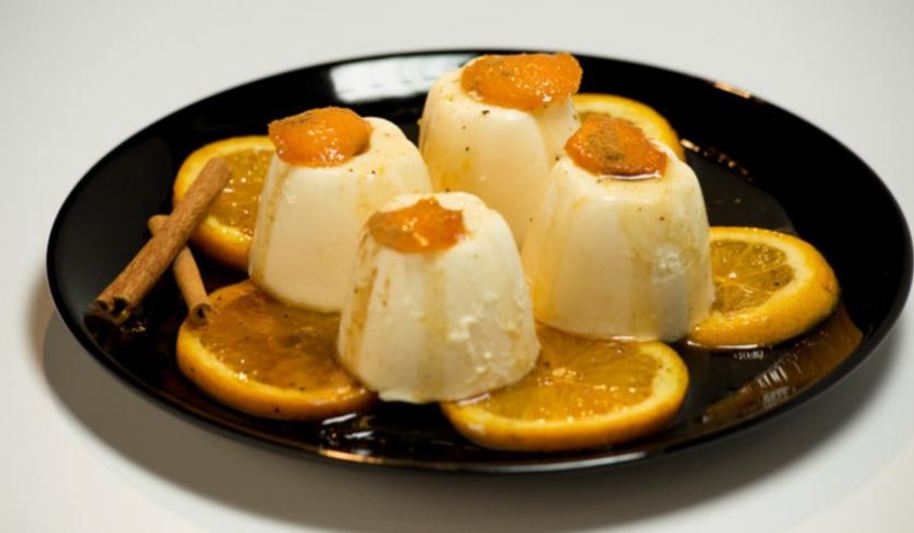 Рецепт суфле из и огурта с жареными пряными апельсинами