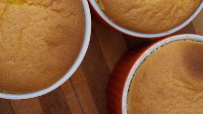 суфле с белым шоколадом