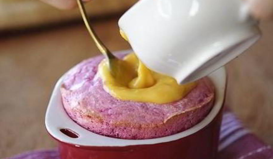 Рецепт свекольного суфле с апельсиновым курдом