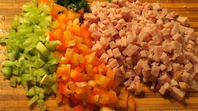 сырное суфле елка с балыком