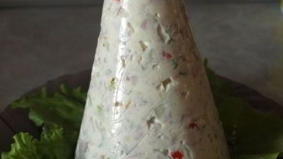 сырное суфле елка с балыком