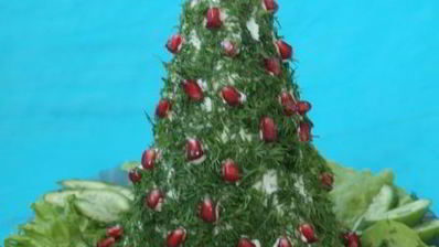 сырное суфле елка с балыком