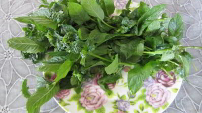 торт-суфле мята с земляникой