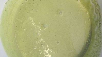 торт-суфле мята с земляникой