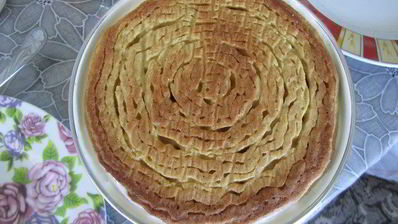 торт-суфле мята с земляникой