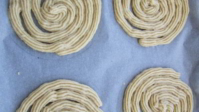 торт-суфле мята с земляникой