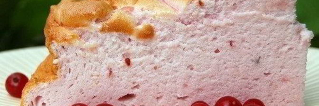 Торт-суфле с ягодами Розовое облако