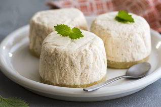 Творожное суфле с ананасом и бананом