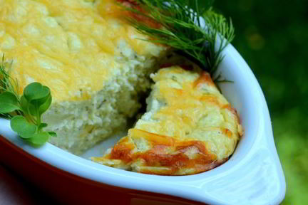 Творожное суфле с цветной капустой