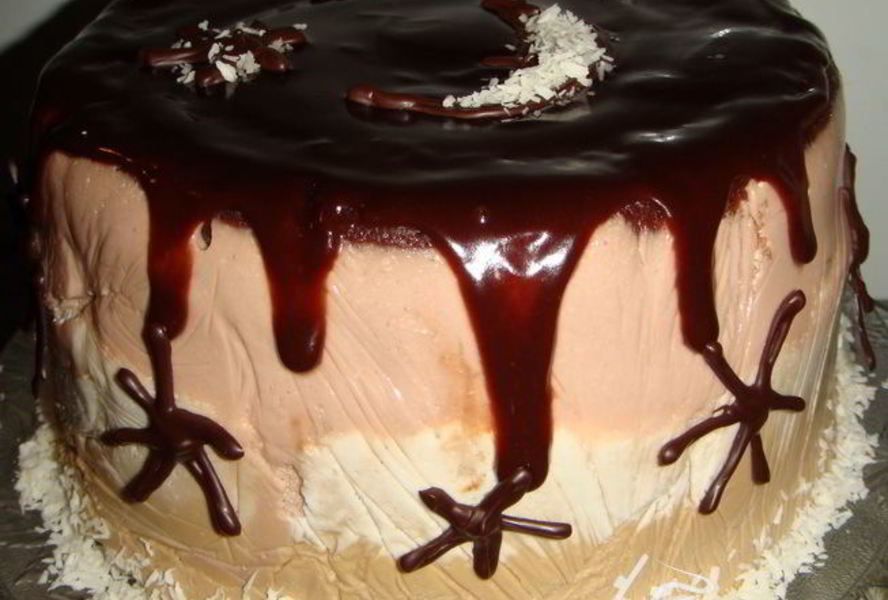 Юбилейный торт-суфле Южная ночь