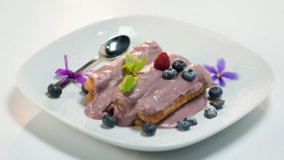 фиалковый тирамису