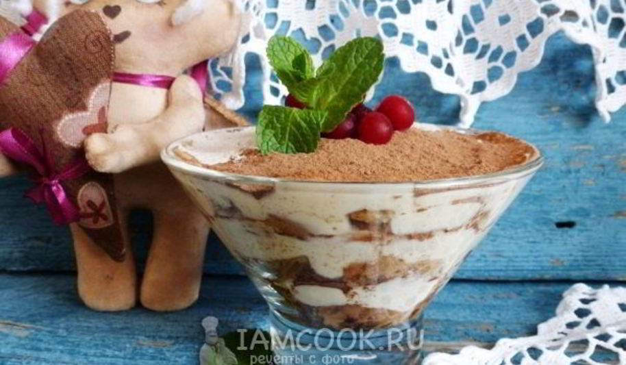 Рецепт тирамису из печенья