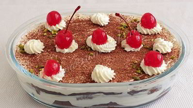 тирамису на шоколадном бисквите без яиц