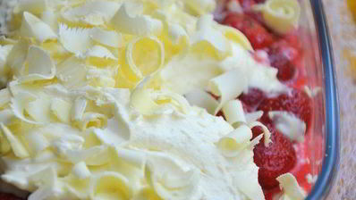 тирамису с клубникой и белым шоколадом