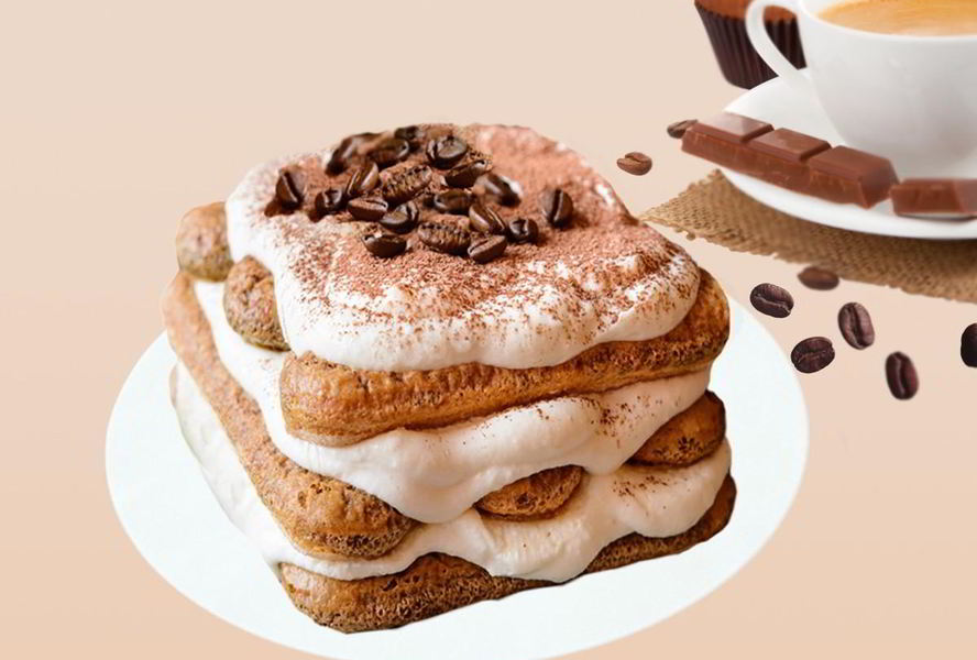 Тирамису с маскарпоне и сгущенным молоком