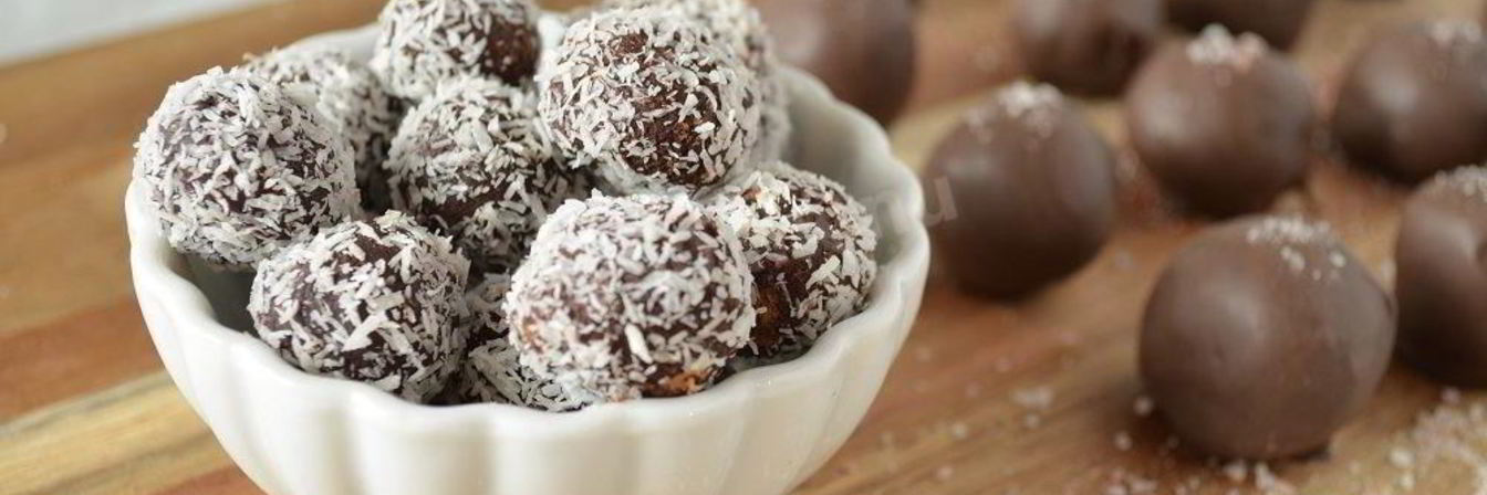 Трюфели из горького и молочного шоколада