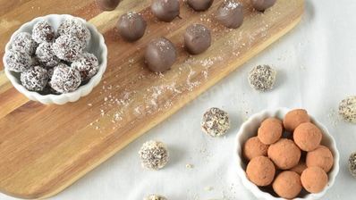 трюфели из горького и молочного шоколада