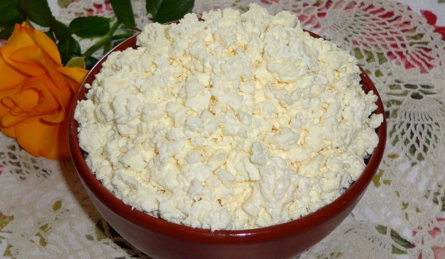 Рецепт творога из молока и кефира